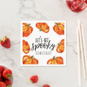 Serviette En Papier Obtenons le Citrouille Éffrayant Halloween (En situation)