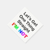 Serviette En Papier Obtenons une chose juste... Je ne suis pas (Coin)