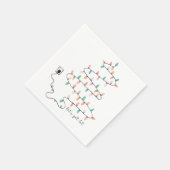 Serviette En Papier Obtenons une faible citation Noël (Coin)