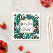 Serviette En Papier Obtenons Wild Napkins Bachelorette Décor de fête (En situation)