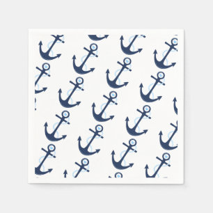 Serviette En Papier Océan Ancre nautique bébé garçon douche Napkin