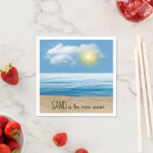 Serviette En Papier Ocean Beach Avec Serviettes Sunshine (En situation)
