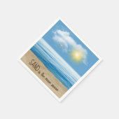 Serviette En Papier Ocean Beach Avec Serviettes Sunshine (Coin)