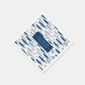 Serviette En Papier Ocean Beach Motif de poissons nautiques (Coin)