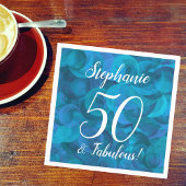 Serviette En Papier Ocean Blue 50 et fabuleuse fête d'anniversaire