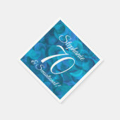 Serviette En Papier Ocean Blue 70 et fête d'anniversaire sensationnell (Coin)