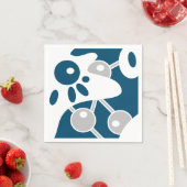 Serviette En Papier Ocean Blue Modern Doodle 1 (En situation)