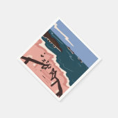 Serviette En Papier Ocean Blues (Coin)
