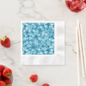 Serviette En Papier Ocean Breeze Floral Turquoise Botanical (En situation)