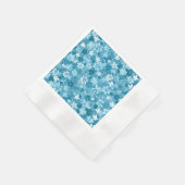 Serviette En Papier Ocean Breeze Floral Turquoise Botanical (Coin)