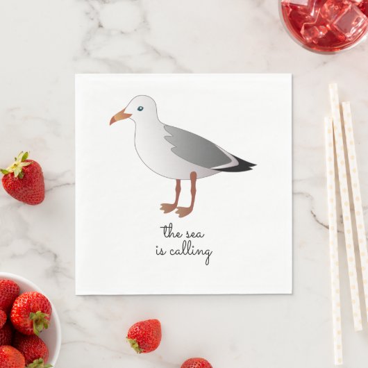 Serviette En Papier Ocean Seagull La mer appelle (En situation)