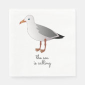 Serviette En Papier Ocean Seagull La mer appelle (Devant)