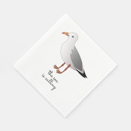 Serviette En Papier Ocean Seagull La mer appelle (Coin)