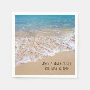 Serviette En Papier Ocean Seashore et Sand