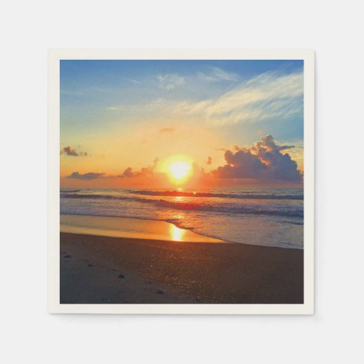 Serviette En Papier Ocean Sun (Devant)