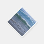 Serviette En Papier Ocean Waves at Tide Personnalisez les serviettes d (Coin)