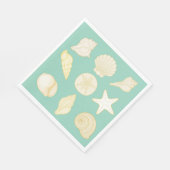Serviette En Papier oceanic seashell nautical napkins (Coin)