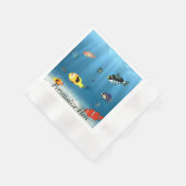 Serviette En Papier Océans Du Poisson (Coin)