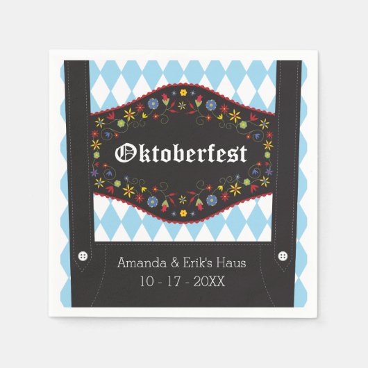 Serviette En Papier Octoberfest, Oktoberfest serviettes - Custom (Devant)