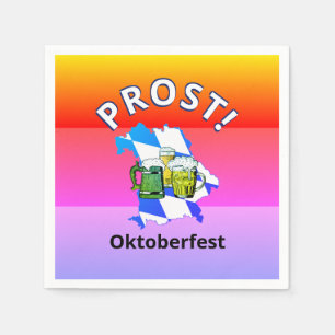Serviette En Papier OCTOBRE FEST Bières Acclamations PROST Papier