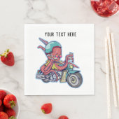 Serviette En Papier Octopus à moto (En situation)