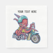 Serviette En Papier Octopus à moto (Devant)