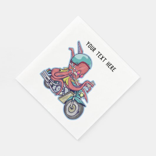 Serviette En Papier Octopus à moto (Coin)
