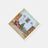 Serviette En Papier Ode to the Nutcracker Ballet Blue (Coin)