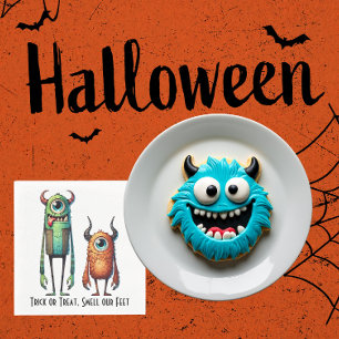 Serviette En Papier Odeurs Nos Pieds Monster Buddies Personnalisé