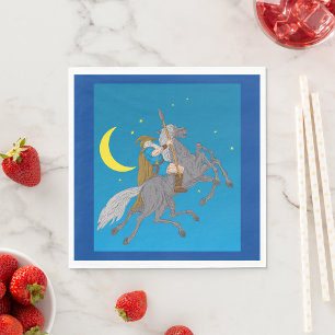Serviette En Papier Odin Riding Sleipnir Norse Mythologie Vive Dieu