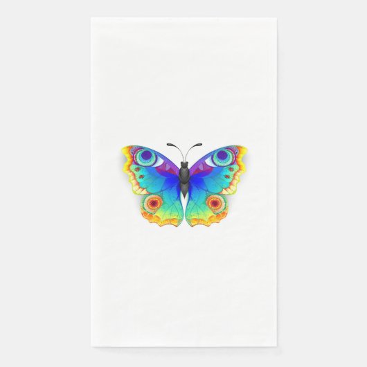 Serviette En Papier Oeil de paon arc-en-ciel (Devant)