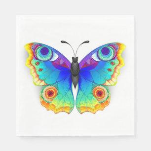 Serviette En Papier Oeil de paon arc-en-ciel