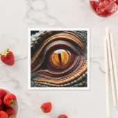 Serviette En Papier OEil Dinosaure (En situation)