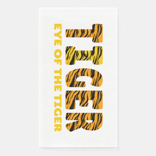 Serviette En Papier Oeil du tigre (Devant)