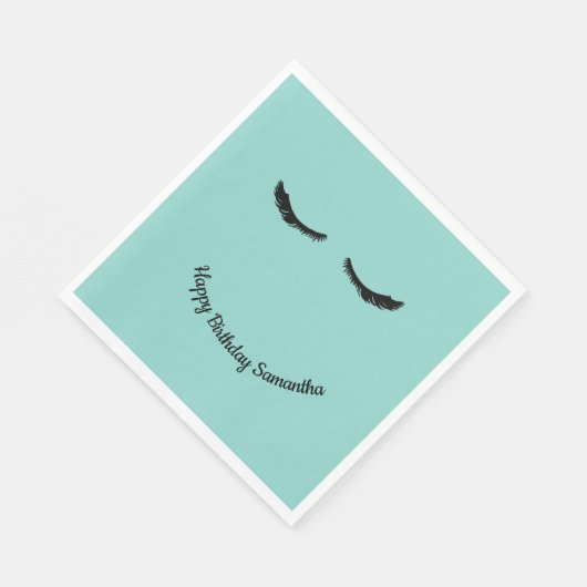 Serviette En Papier OEil noir de menthe crème (Coin)