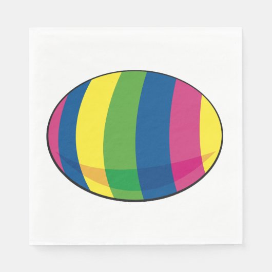 Serviette En Papier Oeuf coloré (Devant)