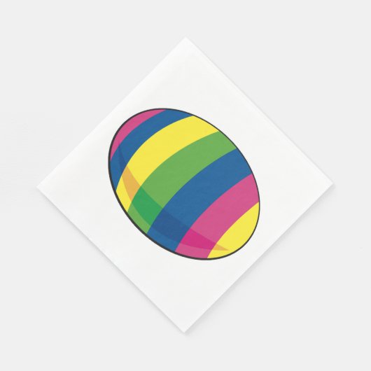 Serviette En Papier Oeuf coloré (Coin)