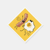 Serviette En Papier Oeuf de Bacon 'N (Coin)