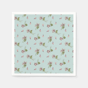 Serviette En Papier OEuf de canard à fleurs