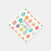 Serviette En Papier Oeuf de Pâques moderne (Coin)