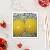 Serviette En Papier Oeuf Jaune double Napkin (En situation)