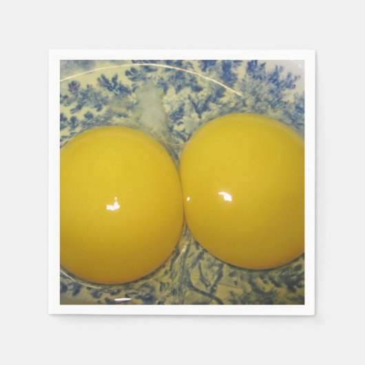 Serviette En Papier Oeuf Jaune double Napkin (Devant)