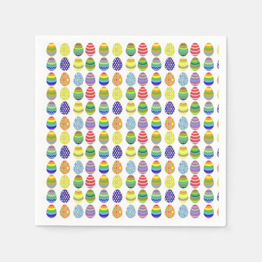 Serviette En Papier OEufs de Pâques (Devant)