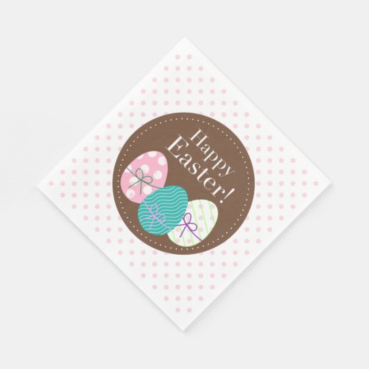 Serviette En Papier Œufs de Pâques (Coin)