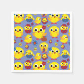 Serviette En Papier OEufs de Pâques de Hatch Retro (Devant)