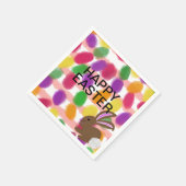 Serviette En Papier Œufs de Pâques de lapin (Coin)