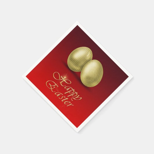 Serviette En Papier OEufs de Pâques d'or - Papier Napkin (Coin)