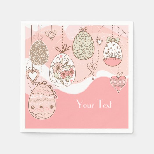 Serviette En Papier OEufs de Pâques doux (Devant)