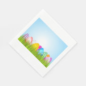 Serviette En Papier Oeufs De Pâques En Papier Grass Serviettes (Coin)