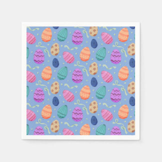 Serviette En Papier Œufs de Pâques Motif Sans Couture